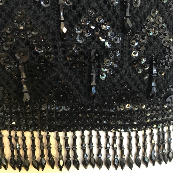 Vintage 50’s/60’s black beaded sleeveless sweater - Picture 6 of 8